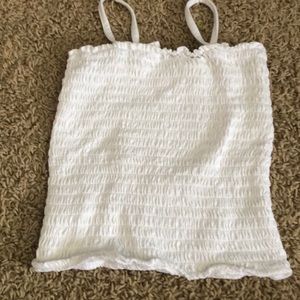 White justice tube top